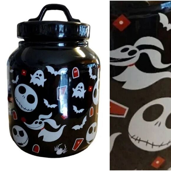The Nightmare Before Christmas 9" Jack Zero Ceramic Food Canister with Lid NWT - Picture 1 of 16